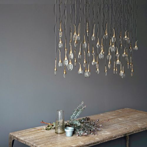 Lampa Seed Cloud. Lampy z metalu i kryształków