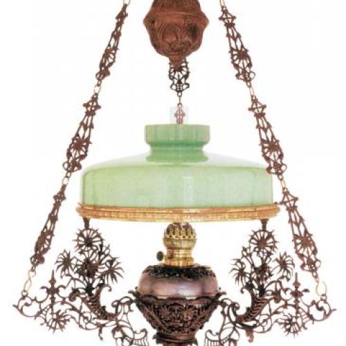 Lampa wisząca do jadalni, II poł. XIX w., Muzeum Podkarpackie w Krośnie.