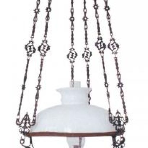 Lampa wisząca do jadalni, sygnowana Gebrüder Brünner Wien , koniec XIX w., Muzeum Podkarpackie w Krośnie.