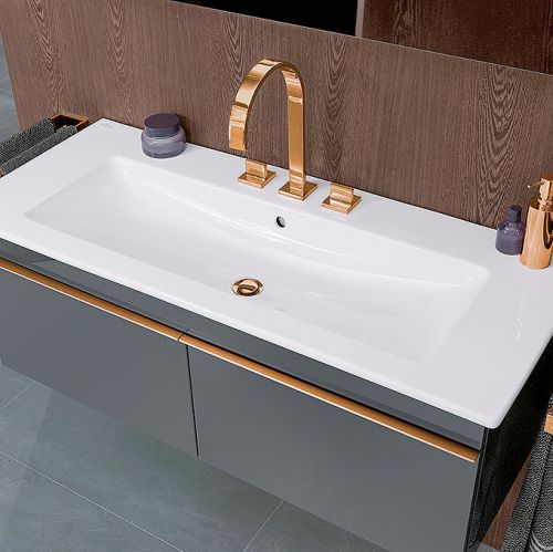 Brylanty i miedź w łazience