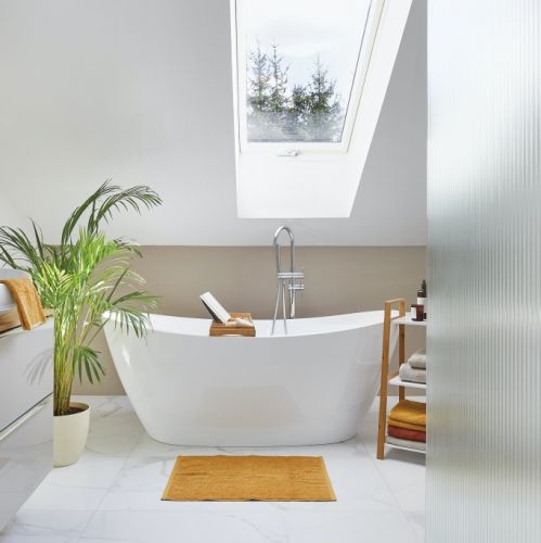 łazienka w stylu mid-century modern