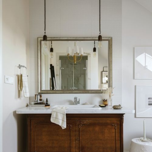 styl modern country łazienka