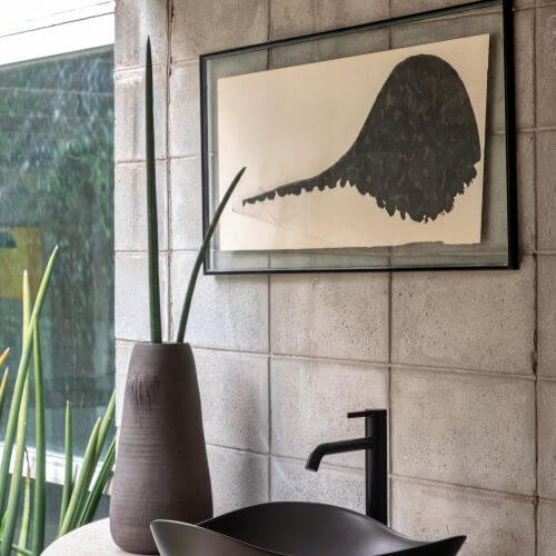 łazienka w stylu modern organic