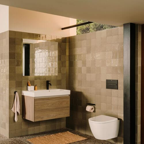 łazienka w stylu modern organic