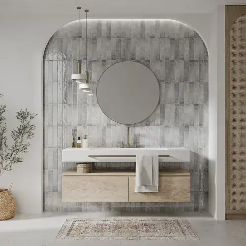 łazienka w stylu modern organic