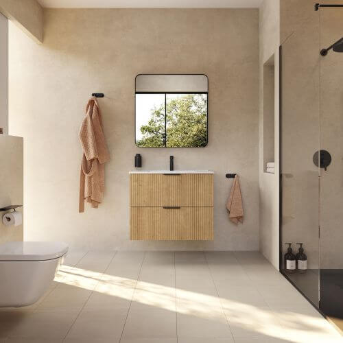 łazienka w stylu modern organic