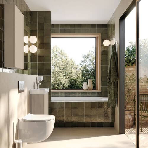 łazienka w stylu modern organic