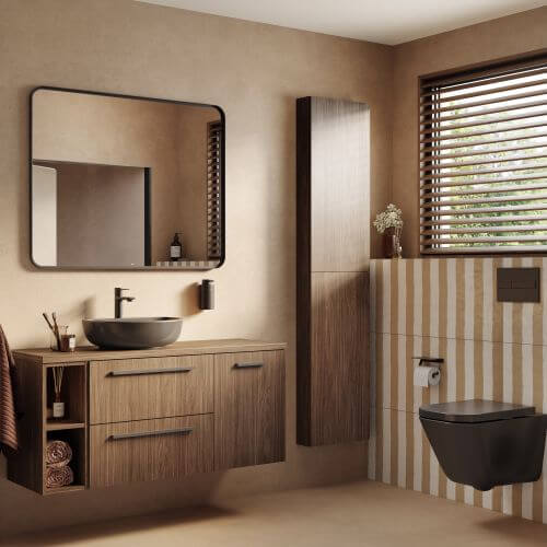 łazienka w stylu modern organic