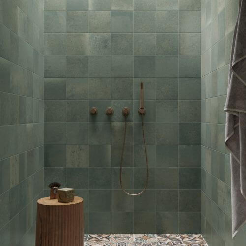 łazienka w stylu modern organic