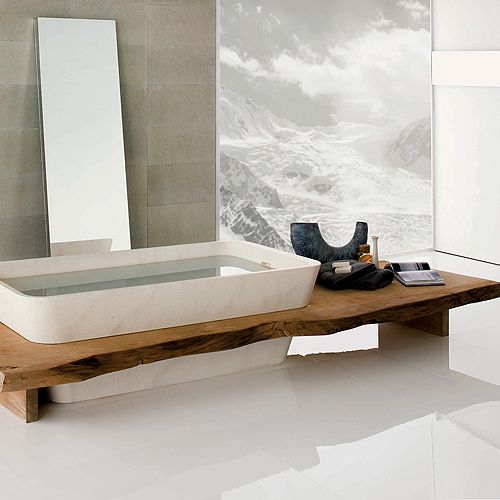 Łazienka zaprojektowana przez Matteo Thuna.