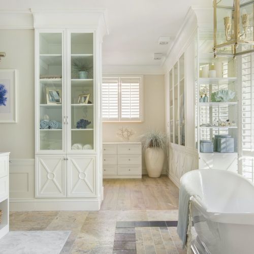 łazienka w stylu hamptons