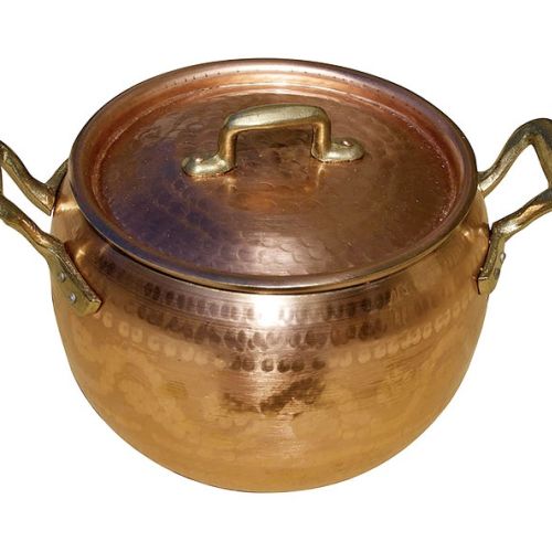 styl toskański miedziane naczynia