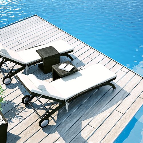 Leżanka Luna Modern z technorattanu może być w kolorze czarnym albo brązowym. Cena – 1230 zł, ICASA Indoor Outdoor Design