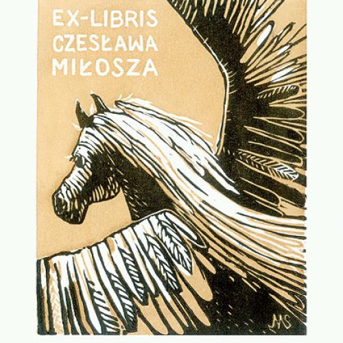 Litografika Małgorzaty Seweryn dla Czesława Miłosza.