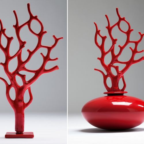 Porcelanowe dekoracje Coralli i waza Baloo marki Bosa, Mood Design, mood-design.pl