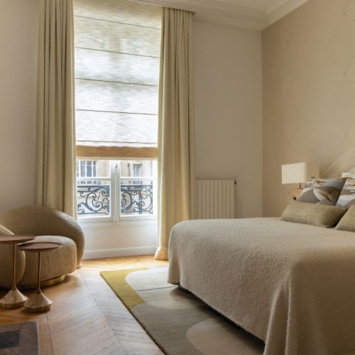 sypialnie w luksusowych apartamentach zdjęcia