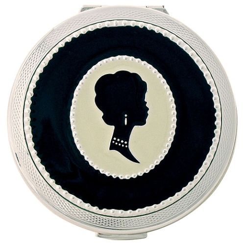 Lulu guinness cameo firmy Stratton słynącej z puderniczek, Vanroe Compact