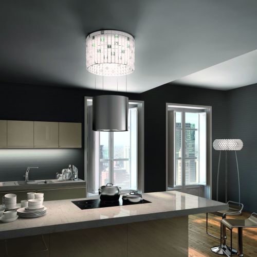 LUXIA. Opuszczany okap serii F-light. Wyróżniony prestiżową nagrodą ADEX Platinum 2011 za niepowtarzalny, doskonały design.