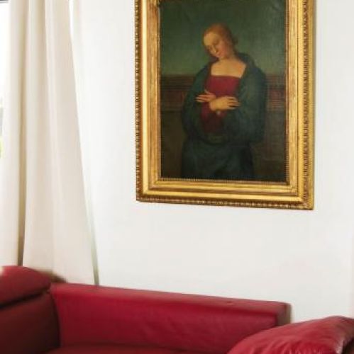 Madonna ze szkoły włoskiej, pochodząca z XVII wieku.