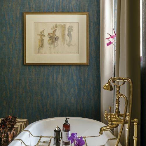 maksymalizm we wnętrzach łazienka