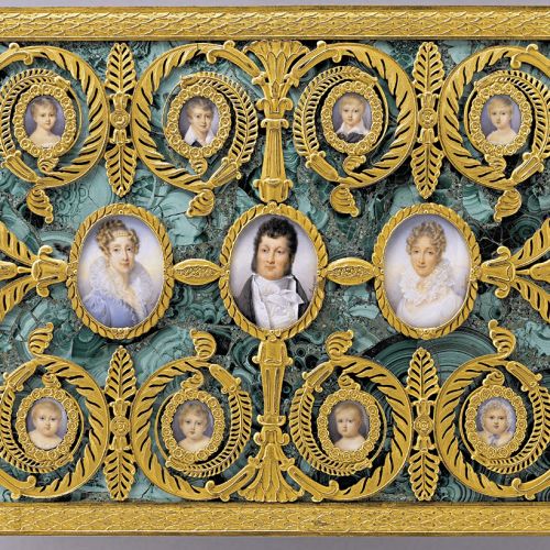 Pozytywka z portretami rodziny króla Ludwika Filipa I, 1825 r.