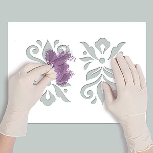 Sztuka malowania fresków w domu - prosty szablon.