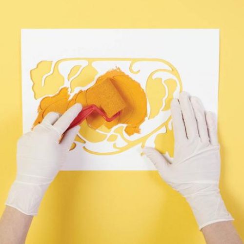 Malujemy kolejno elementy. Ozdobna dynia