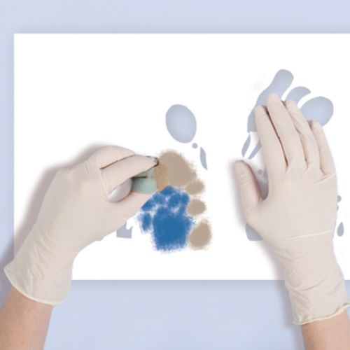 Malujemy szablon. Krok 2. Wzór do dziecięcego pokoju