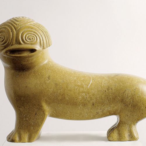 Mały lew , marmur, 2000 r. Kamienne szczęście