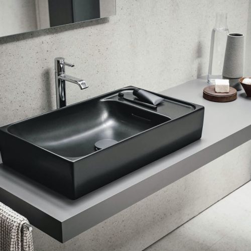 czarna matowa umywalka