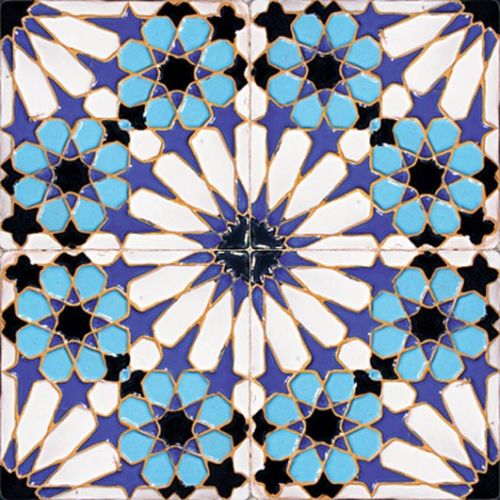 Mauretańska płytka. EUROMKII. Malowane płytki