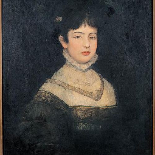 Maurycy Gottlieb Portret Laury Henschel-Rosenfeld , 1877 r., Muzeum Sztuki w Tel Awiwie