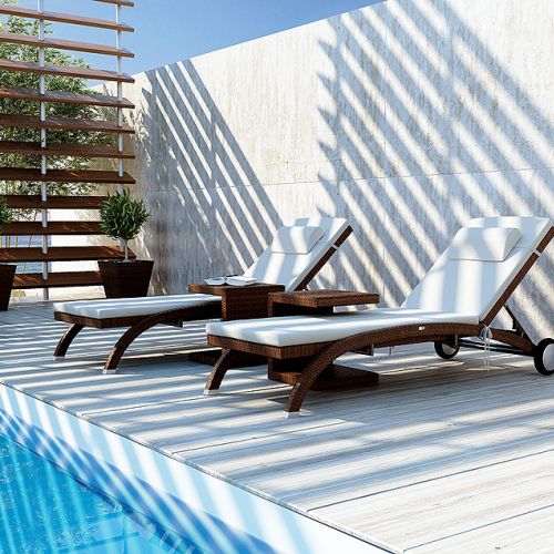 meble ogrodowe, taras. Odpoczynek nad wodą w kilku odsłonach