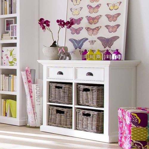 Meble Seart, kolekcja Halifax. Bielone i postarzane meble