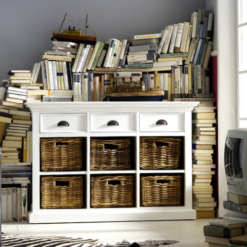 Meble Seart, kolekcja Halifax. Bielone i postarzane meble