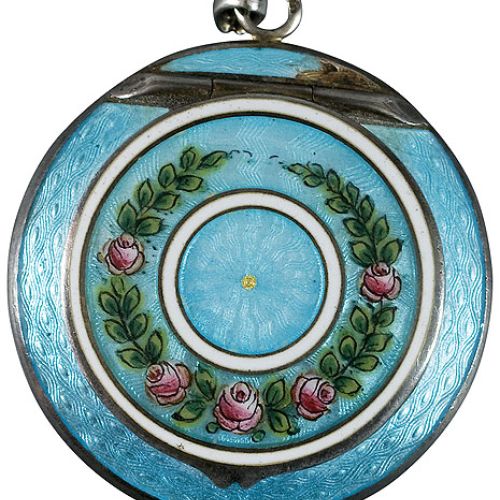 Medalion-puderniczka, Ryga, Cesarstwo rosyjskie, 1908-1917, Ostoya