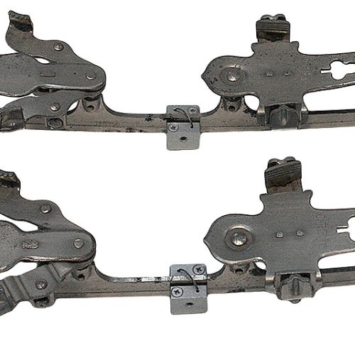 Metalowe płozy przypinane do butów, I poł. XX w., Austria