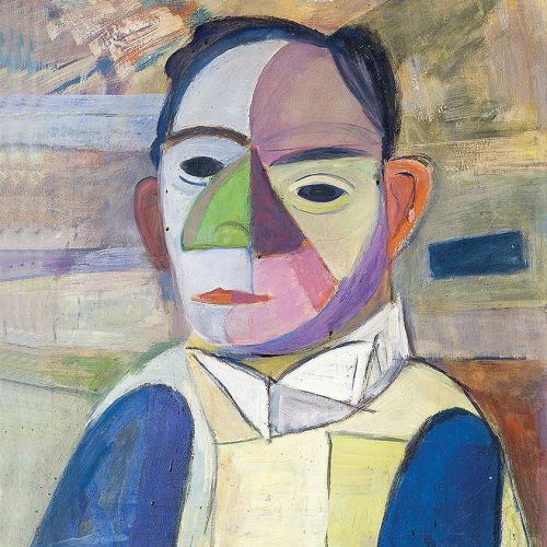 Mężczyzna w żółtej kamizelce , 1965 r.