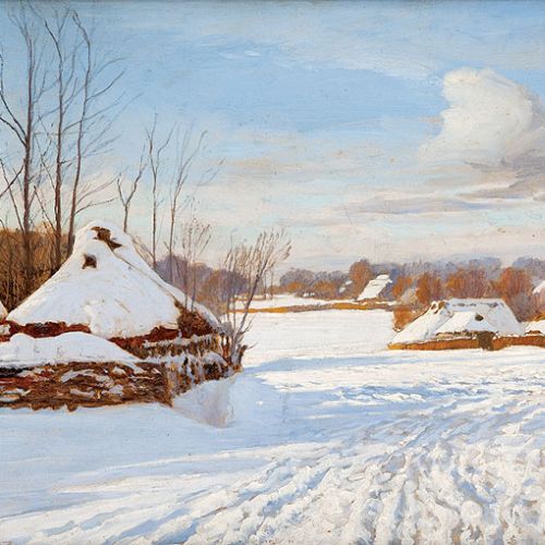 Michał Wywiórski-Gorstkin, śnieg na obrazach