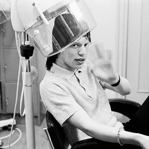 Mick Jagger przed występem w telewizji, BBC, 1963 r.