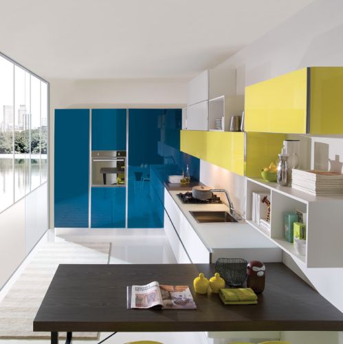 Miejska kuchnia z niewielkim stalowym zlewozmywakiem, ARAN CUCINE