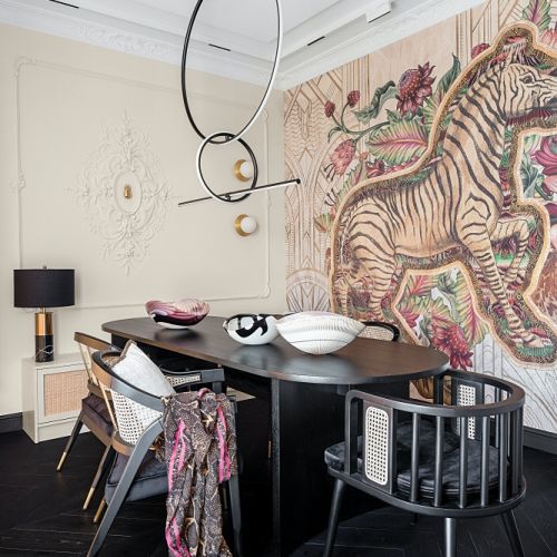 jadalnia w w mieszkaniu architektki Dagmary Iwańskiej