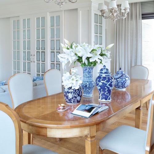 Mieszkanie pod Warszawą w stylu Hampton