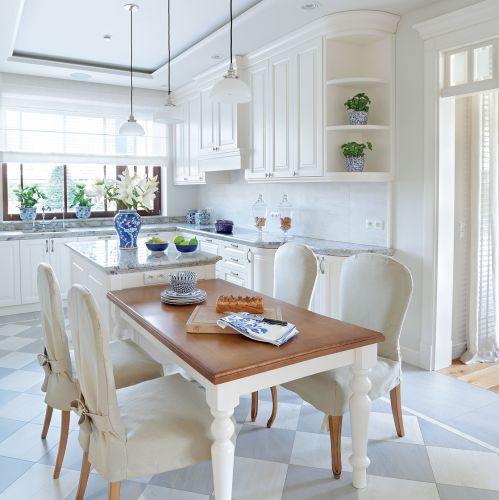 Mieszkanie pod Warszawą w stylu Hampton