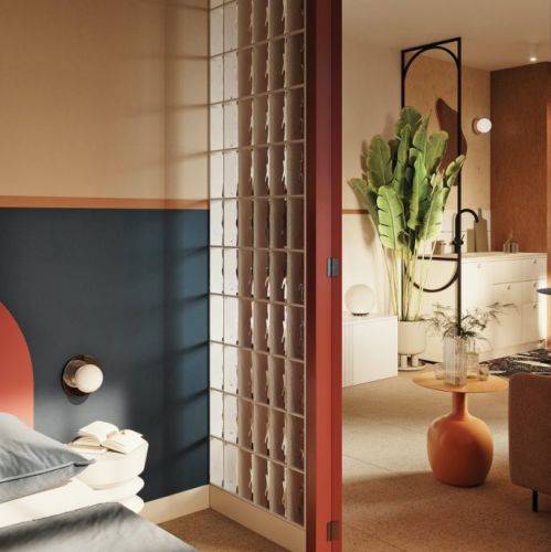 ścianka działowa z luksferów