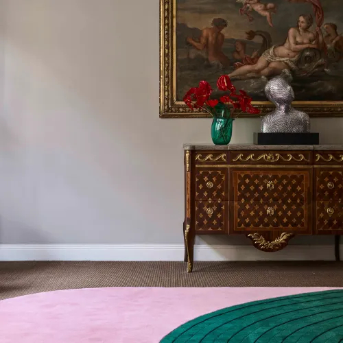 kolorowy dywan do salonu