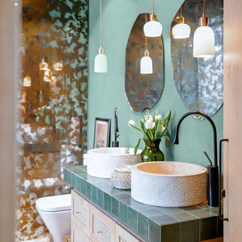 Modne kolory ścian 2026 aranżacja łazienki