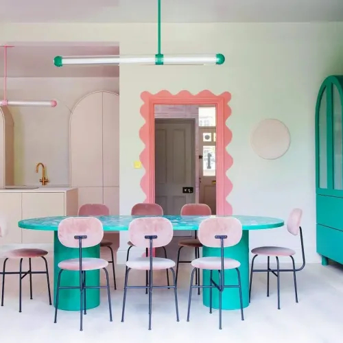 styl Squiggle Memphis we wnętrzach