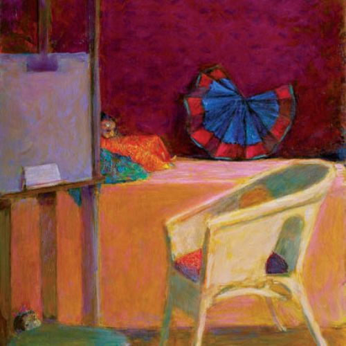 Moryciński wielokrotnie i w różnych nastrojach malował swój strych.