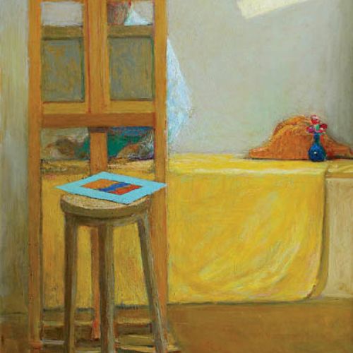 Moryciński wielokrotnie i w różnych nastrojach malował swój strych.